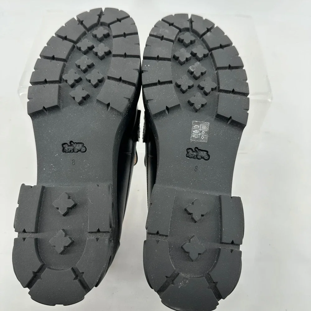 Coach Ruthie Loafer Dark Academia Luxury Women 8B Lug Sole Platform Leather